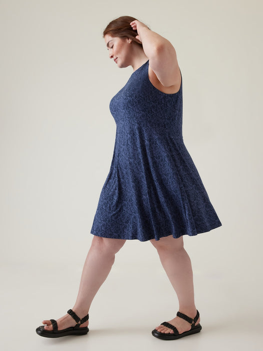 Santorini Thera Printed Dress