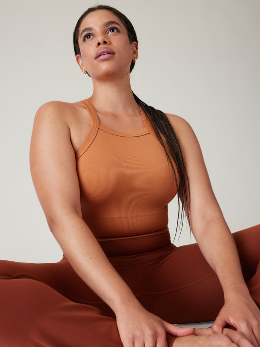 Aurora Seamless High Neck V&#45Back Tank