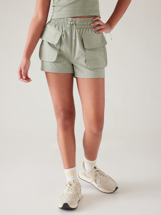 Athleta Girl Backpackin' Cargo 3" Short
