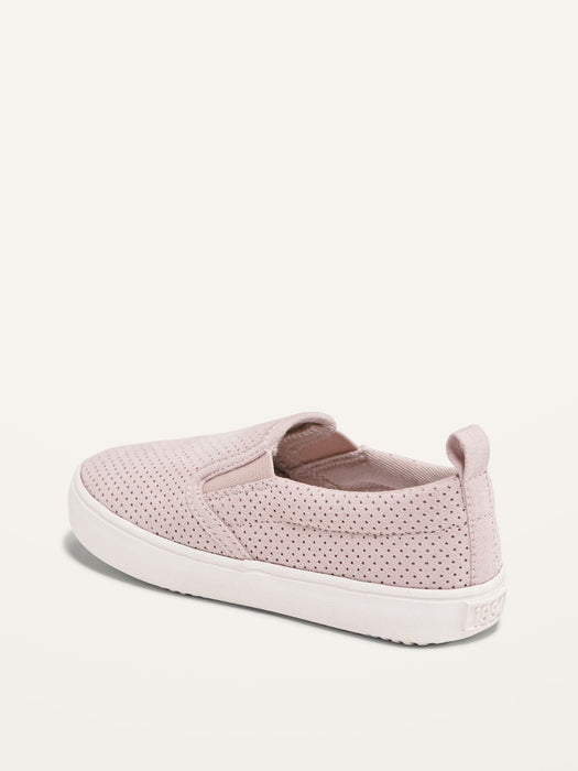 Perforated Slip-Ons for Toddler Girls