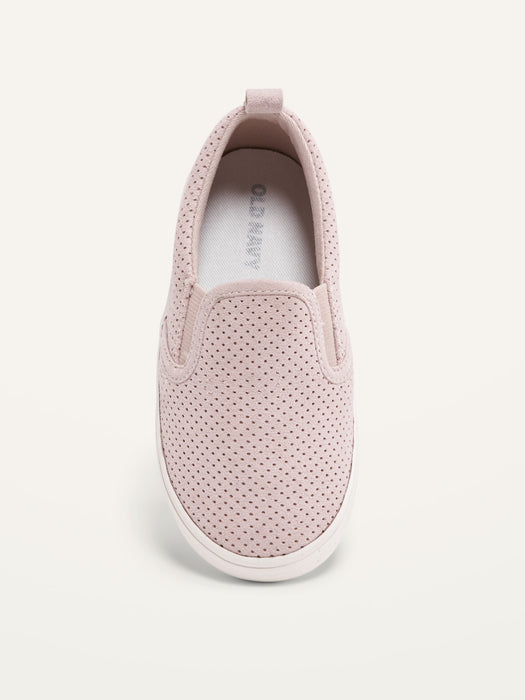 Perforated Slip-Ons for Toddler Girls
