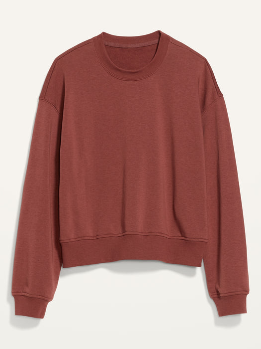 Cropped Vintage French-Terry Sweatshirt for Women