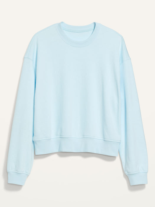 Cropped Vintage French-Terry Sweatshirt for Women