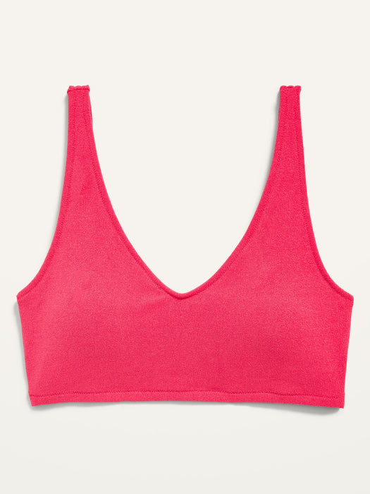 V-Neck Terry Swim Top for Women