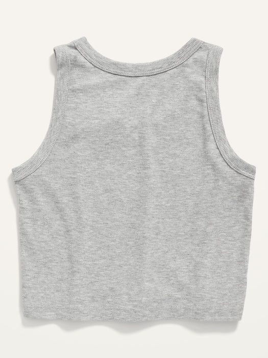 Cropped UltraLite Rib-Knit Performance Tank for Girls