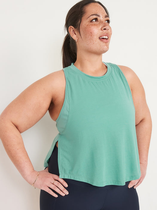 Sleeveless UltraLite All-Day Performance Cropped Top for Women