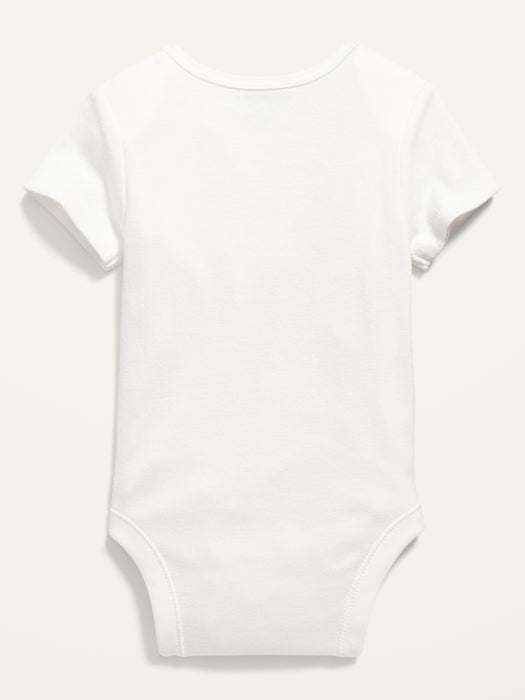 Unisex Short-Sleeve Graphic Bodysuit for Baby