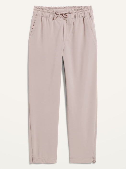 High-Waisted StretchTech Cropped Tapered Pants for Women