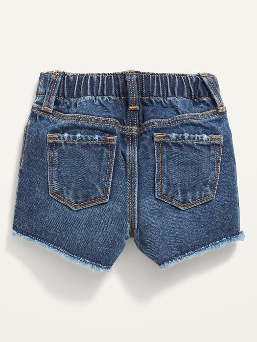 Ripped Jean Cut-Off Shorts for Baby
