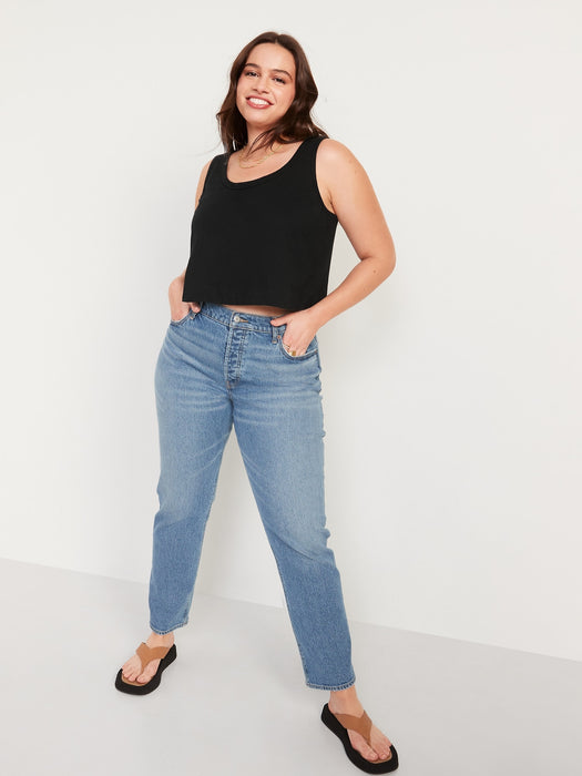 Vintage Cropped Tank Top for Women