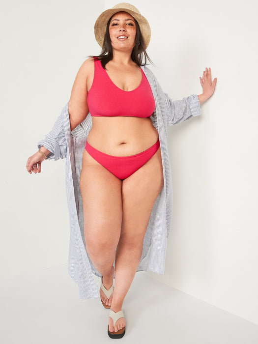 V-Neck Terry Swim Top for Women