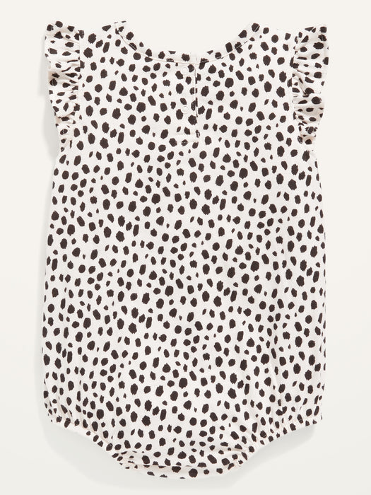 Ruffle-Trim Jersey Romper for Baby