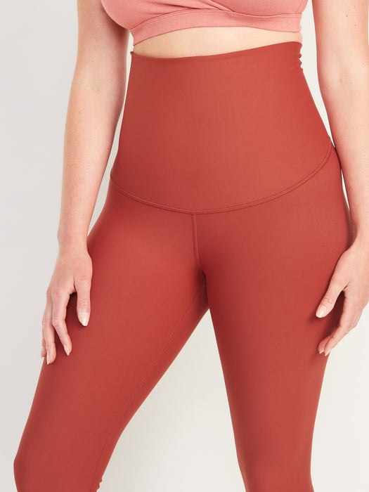 Maternity Full Panel PowerSoft Post-Partum Support 7/8-Length Leggings