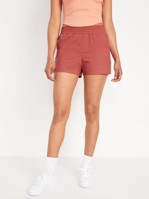 High-Waisted StretchTech Shorts for Women -- 3.5-inch inseam