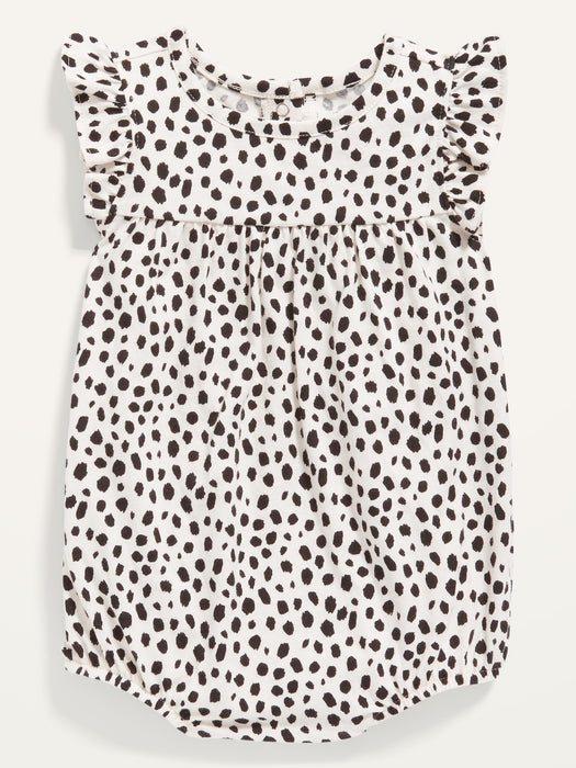 Ruffle-Trim Jersey Romper for Baby