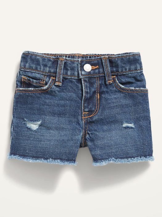 Ripped Jean Cut-Off Shorts for Baby