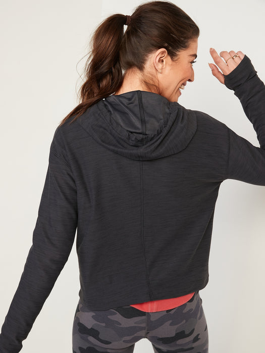 Breathe ON Slub-Knit Pullover Hoodie for Women