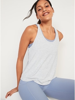 Breathe ON Slub-Knit Racerback Tank for Women