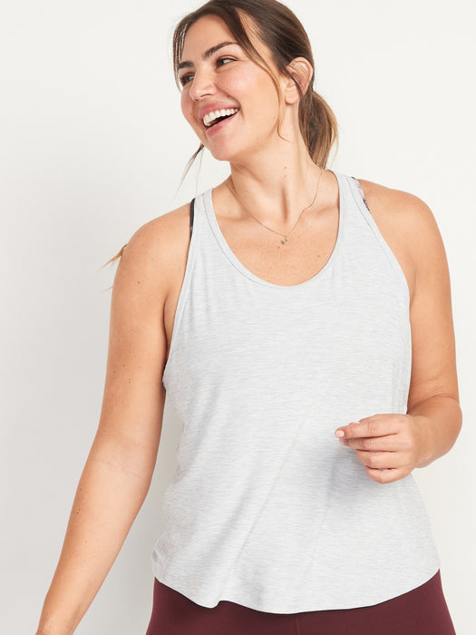 Breathe ON Slub-Knit Racerback Tank for Women