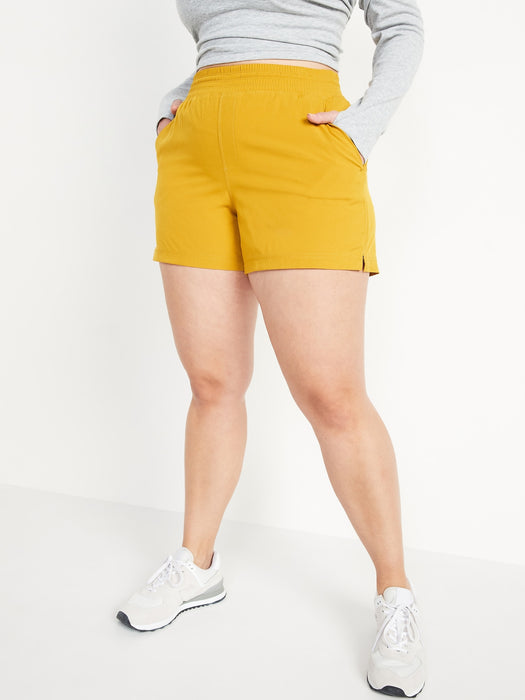 High-Waisted StretchTech Shorts for Women -- 3.5-inch inseam