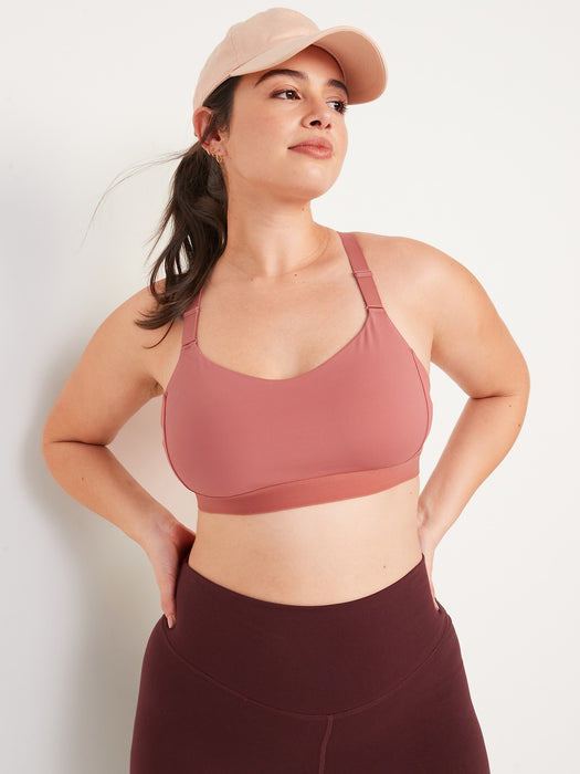 Medium Support PowerSoft Adjustable-Strap Sports Bra XS-XXL