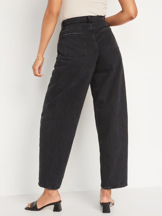 Extra High-Waisted Balloon Ankle Jeans