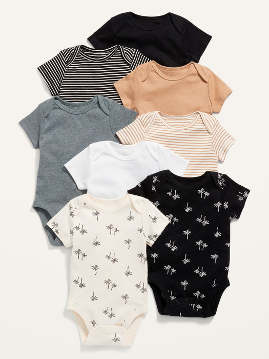 Unisex Short-Sleeve Bodysuit 8-Pack for Baby