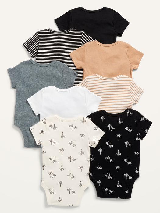 Unisex Short-Sleeve Bodysuit 8-Pack for Baby