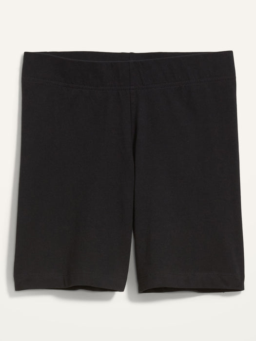 High-Waisted Jersey Biker Shorts -- 6-inch inseam