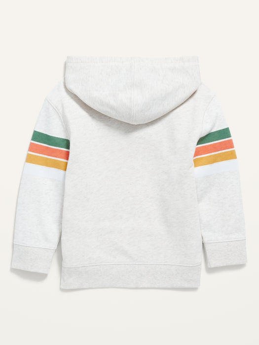 Unisex Multi-Stripe Pullover Hoodie for Toddler