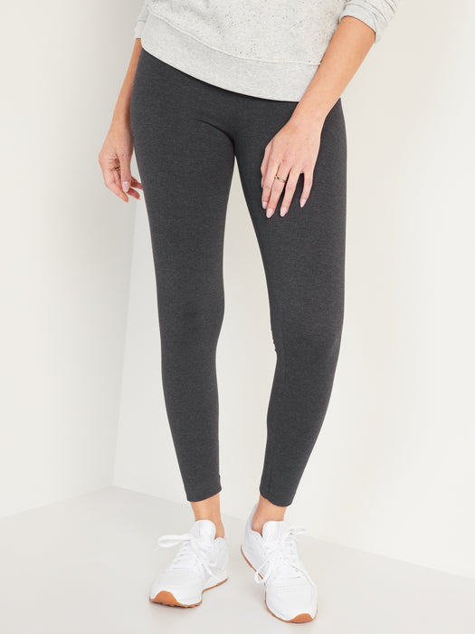 High-Waisted Jersey Fashion Layering Leggings