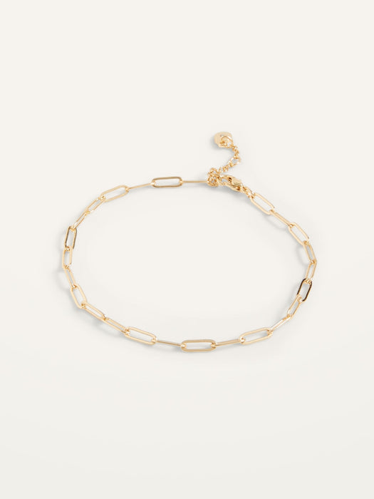 Real Gold-Plated Chain-Link Bracelet for Women