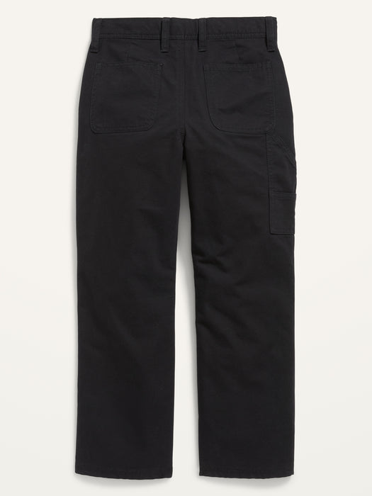Loose Tapered Canvas Utility Pants for Boys