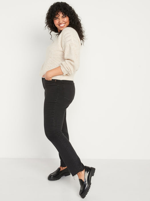 High-Waisted OG Straight Ankle Jeans