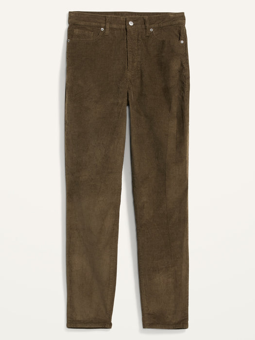 High-Waisted OG Straight Corduroy Ankle Pants for Women