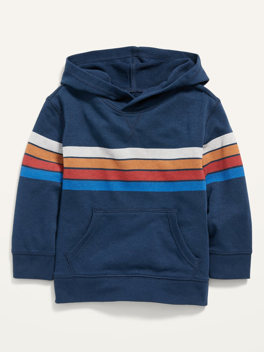 Unisex Multi-Stripe Pullover Hoodie for Toddler