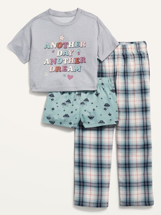 3-Piece Pajama Set for Girls