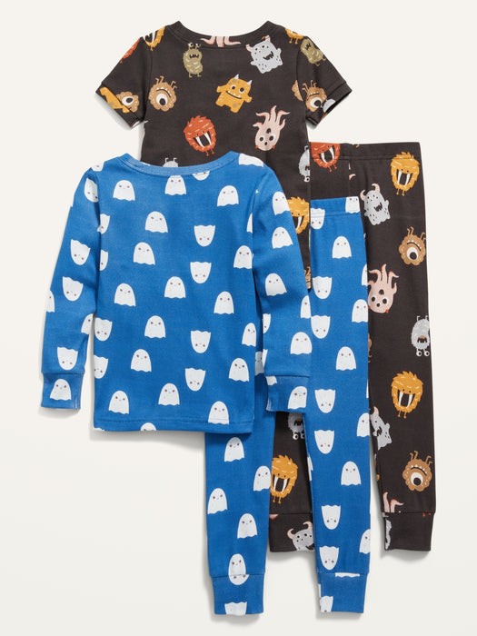 Unisex 4-Piece Pajama Set for Toddler & Baby