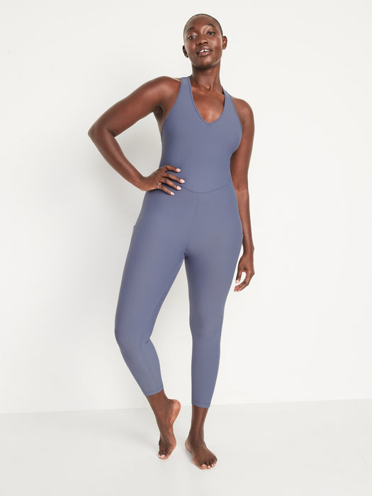 PowerSoft Sleeveless Open-Back Bodysuit for Women -- 25-inch inseam