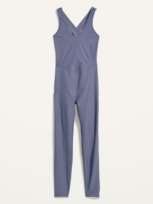 PowerSoft Sleeveless Open-Back Bodysuit for Women -- 25-inch inseam