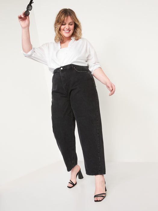 Extra High-Waisted Balloon Ankle Jeans