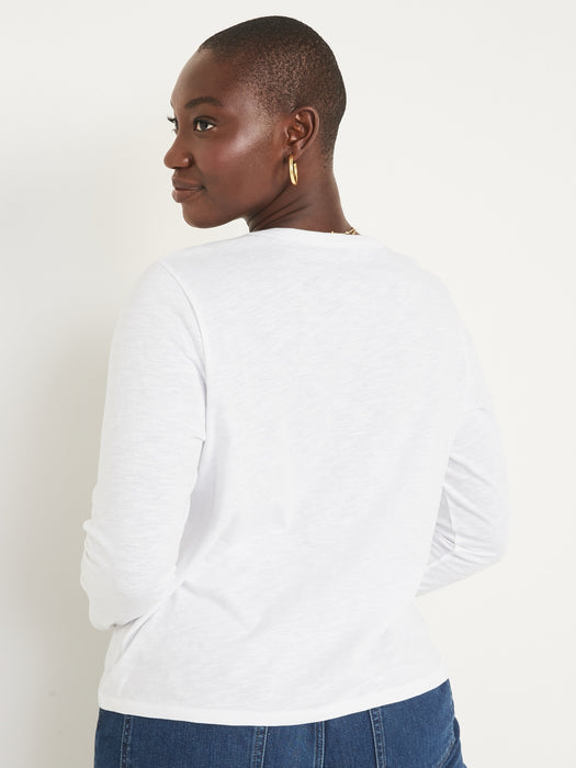 EveryWear Long-Sleeve Slub-Knit T-Shirt 2-Pack for Women