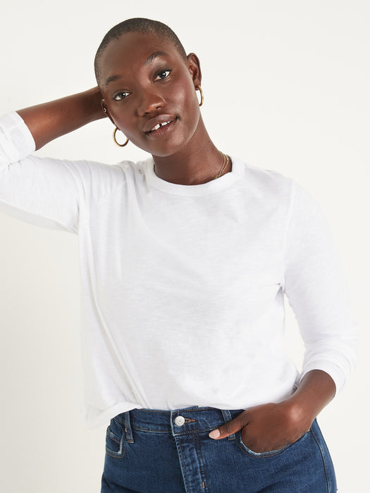 EveryWear Long-Sleeve Slub-Knit T-Shirt 2-Pack for Women