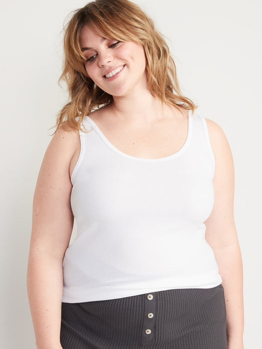 Slim-Fit Rib-Knit Tank Top 3-Pack for Women