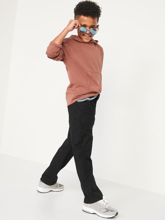 Loose Tapered Canvas Utility Pants for Boys