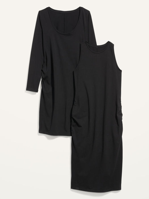 Maternity 2-Pack Jersey-Knit Bodycon Dress