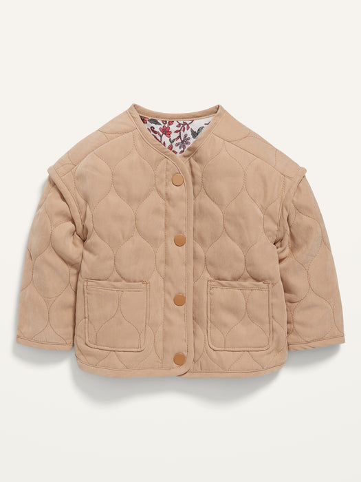 Quilted Snap-Front Jacket for Baby
