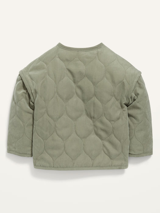 Quilted Snap-Front Jacket for Baby