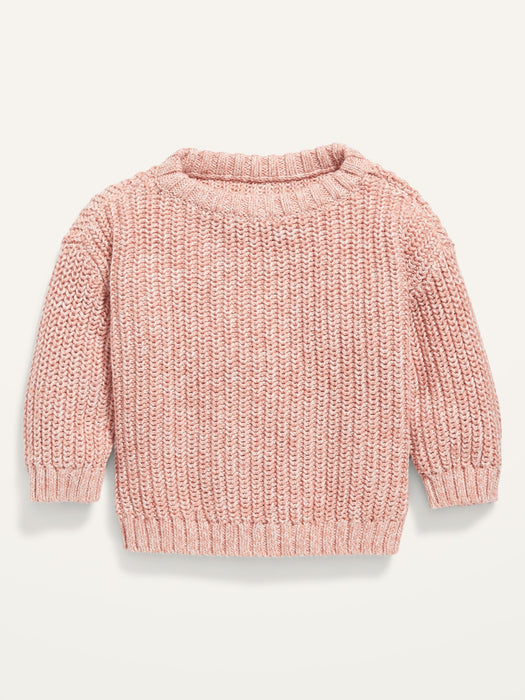 Unisex Shaker-Stitch Pullover Sweater for Baby