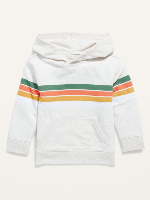Unisex Multi-Stripe Pullover Hoodie for Toddler